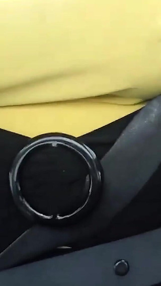 Huge Tits Driving Topless