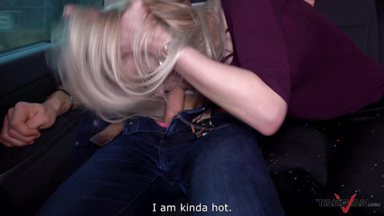 Blondie missed train & accept help from stranger in van where fucked hard
