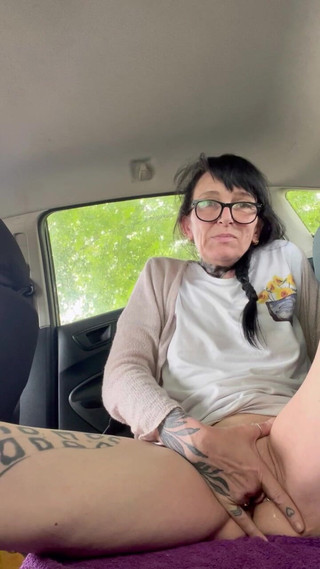 Squirting in the Back of M Car