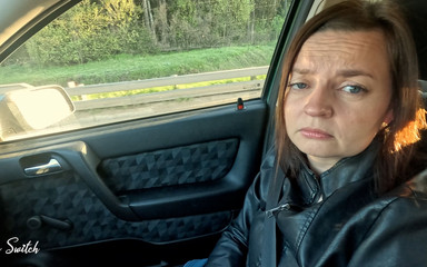 Pretty Hitchhiker Seduces Driver and Gives Blowjob at 93 Mph