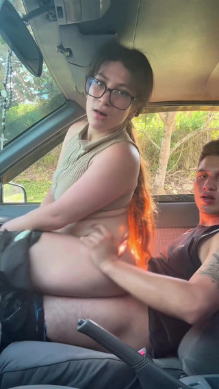 Outdoor Sex on the Road a Lot of Oral Sex