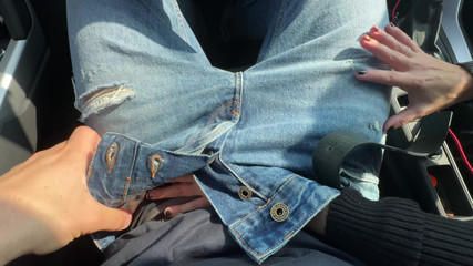 Very Pussy Blonde Sucks Cock in Mall Parking Lot to Get a Designer Bag