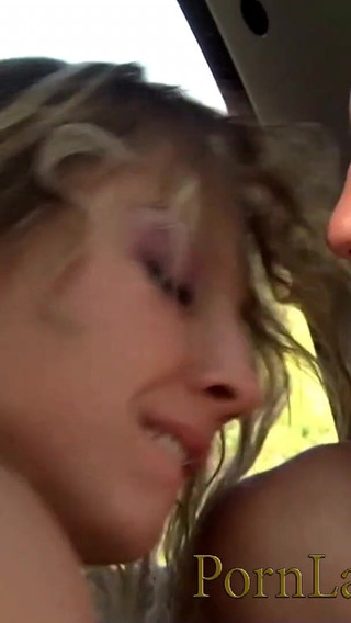 Hot blonde Stepmom Alexia having fun with 2 cocks in the forest