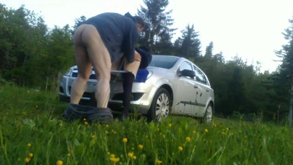 Bends Me on the Hood of the Car and Fucks Me Like a Pig Part 2