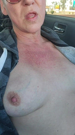 Naughty American MILF Needs to Masturbate in Outdoor Again with Her Nice Little Dildo