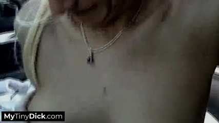 As Soon as They Hit the Road, She Started Sucking His Small Cock